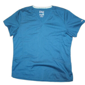 Edge by IRG Scrubs Top Blue Size Large